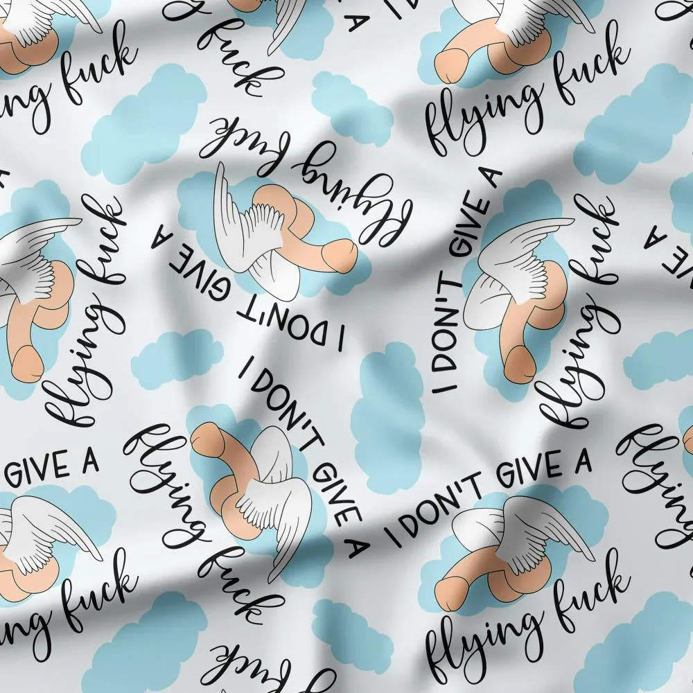 Novelty Swearing Fabric 165 – rude funny novelty fabric, pre-order by the metre | Fabric by Missy Rose