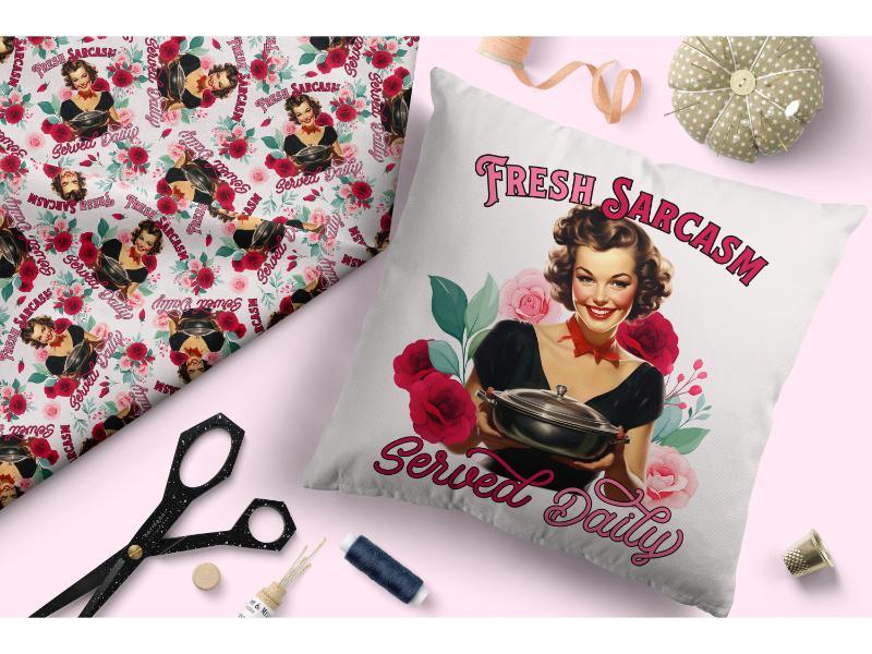 Design 166 Sarcasm Fabric – made-to-order custom fabric by the metre | Fabric by Missy Rose