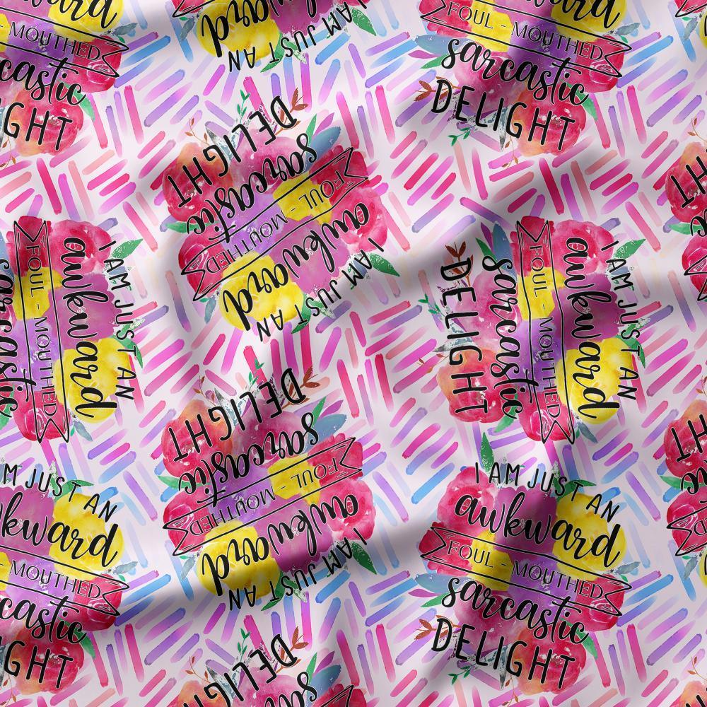 Novelty Swearing Fabric 166 – cheeky novelty fabric by the metre, made-to-order | Fabric by Missy Rose