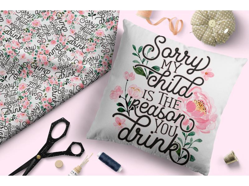 Design 173 Humour Fabric – custom printed pre-order fabric Australia | Fabric by Missy Rose