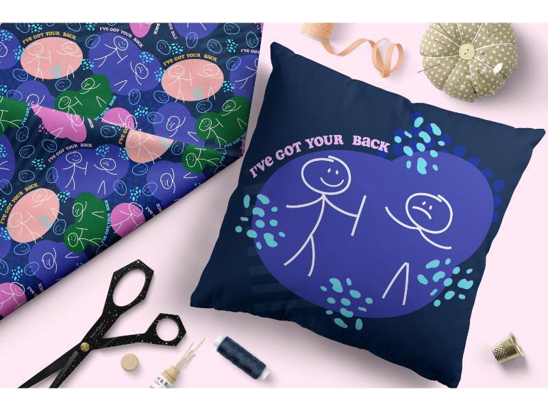 Design 178 Back Fabric – premium custom printed fabric for sewing | Fabric by Missy Rose