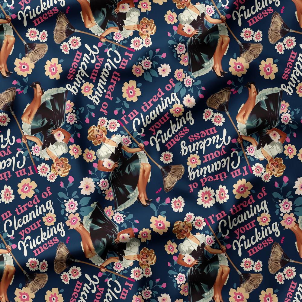 Swear Word Fabric 195 – profanity fabric for sewing, custom printed Australia | Fabric by Missy Rose