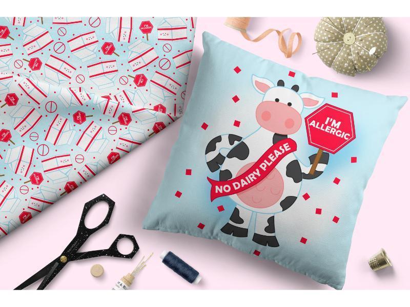 Design 196 Dairy Allergy Fabric – pre-order designer fabric Australia | Fabric by Missy Rose