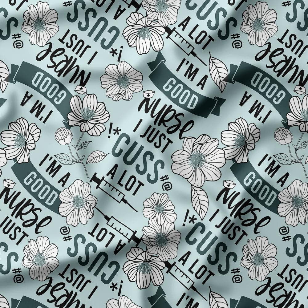 Swear Word Fabric 198 – profanity fabric for sewing, custom printed Australia | Fabric by Missy Rose