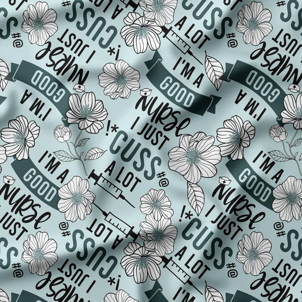 Swear Word Fabric 198 – profanity fabric for sewing, custom printed Australia | Fabric by Missy Rose