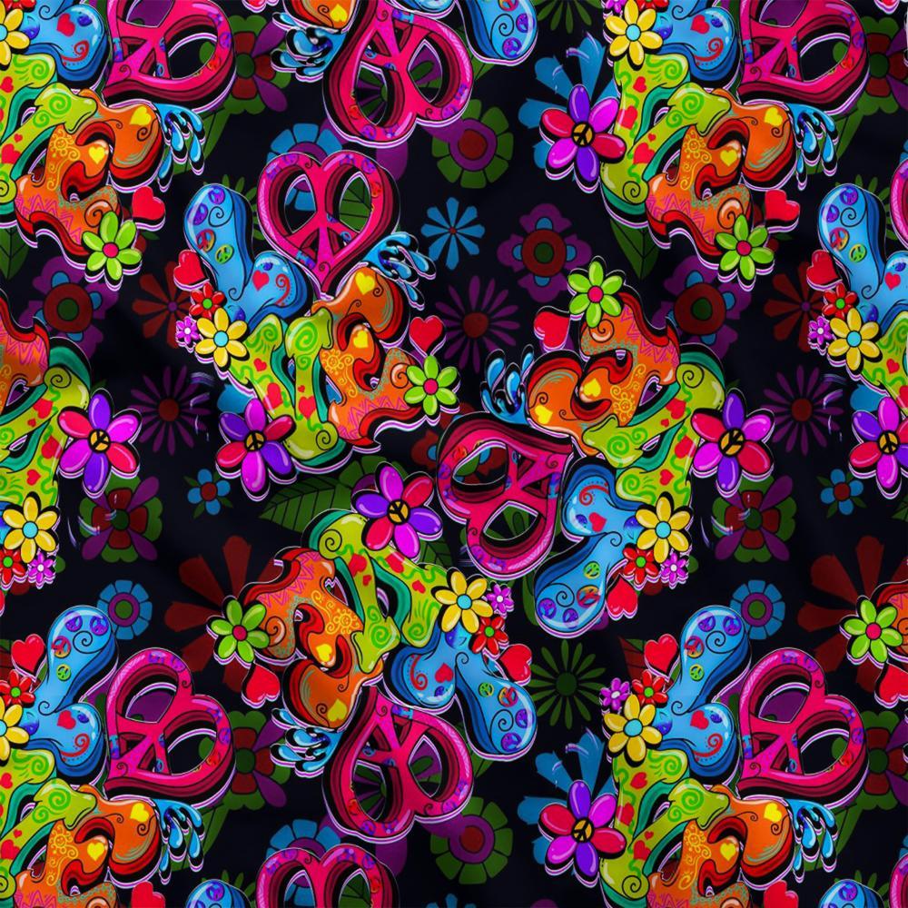 Design 1 Retro Fabric – premium custom printed fabric for sewing | Fabric by Missy Rose
