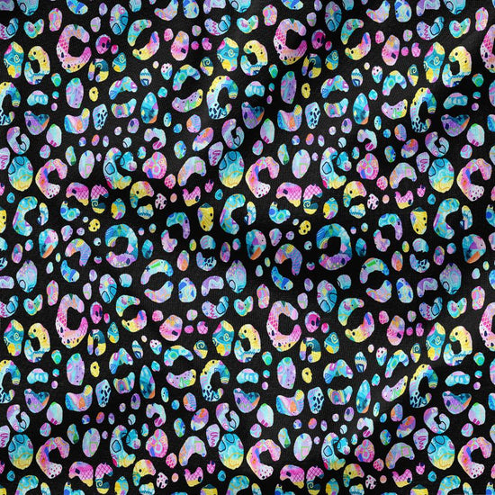Deb McNaughton Fabric - Busy Leopard Black 31 - Fabric by Missy Rose Pre-Order