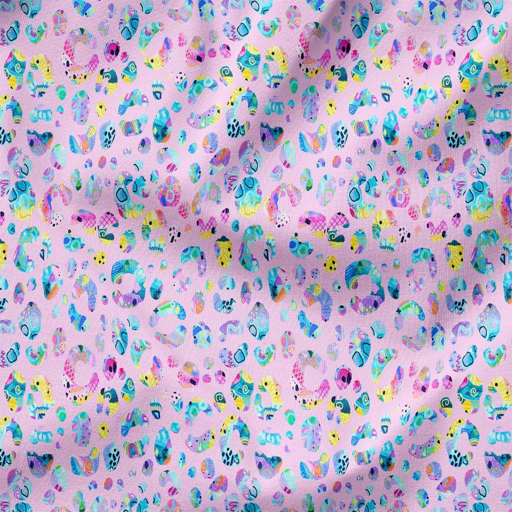 Deb McNaughton Fabric - Busy Leopard Pink 29 - Fabric by Missy Rose Pre-Order