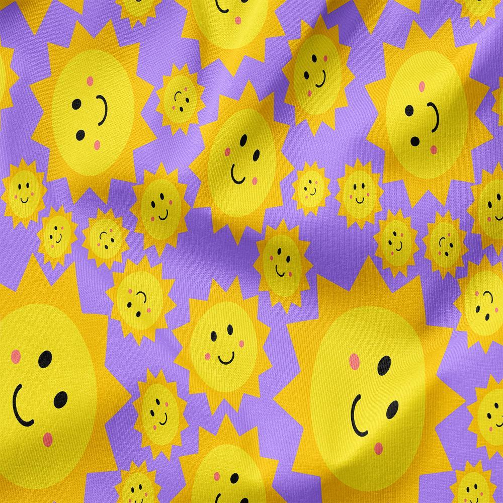 Deb McNaughton Fabric - Cover Me In Sunshine Purple 27 - Fabric by Missy Rose Pre-Order