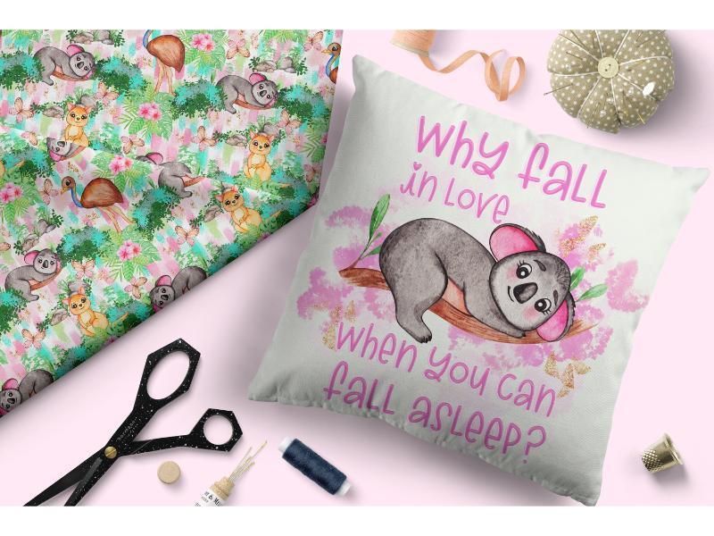 Design 205 Australian Animals Fabric – pre-order designer fabric Australia | Fabric by Missy Rose