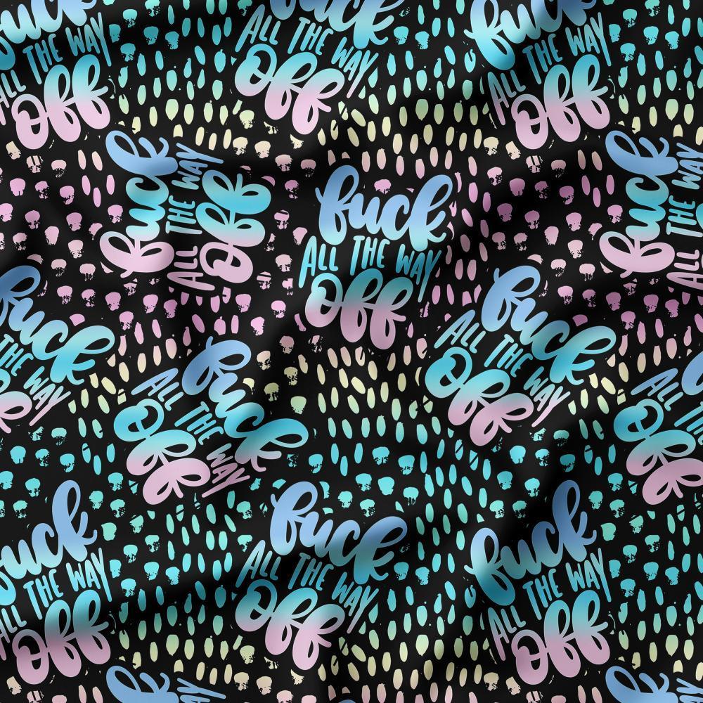 Swear Word Fabric 207 – profanity fabric for sewing, custom printed Australia | Fabric by Missy Rose