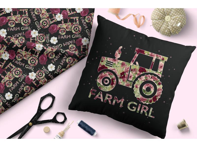 Design 212 Farm Girl Fabric – made-to-order custom fabric by the metre | Fabric by Missy Rose