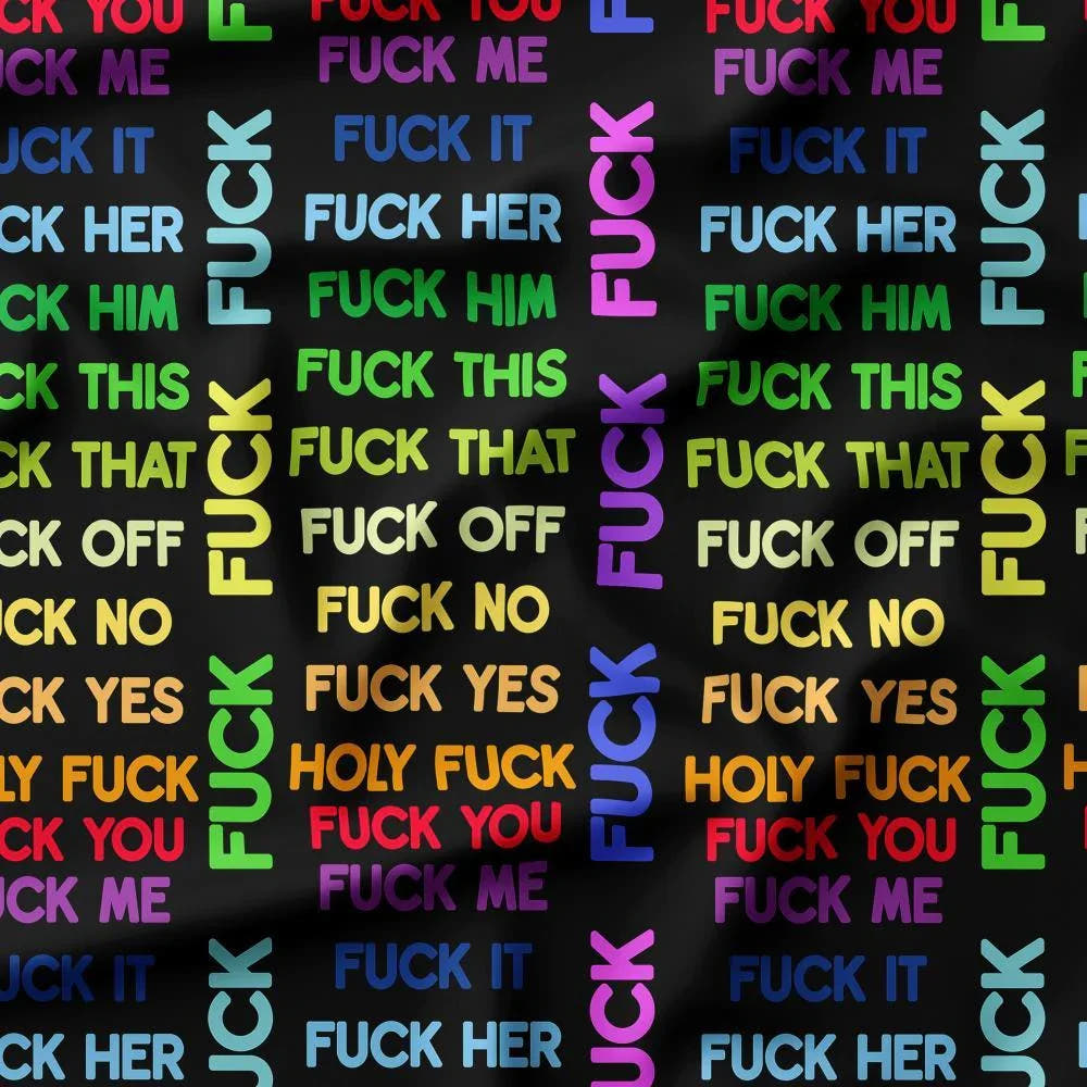 Swear Word Fabric 212 – swear word fabric Australia, custom printed pre-order | Fabric by Missy Rose
