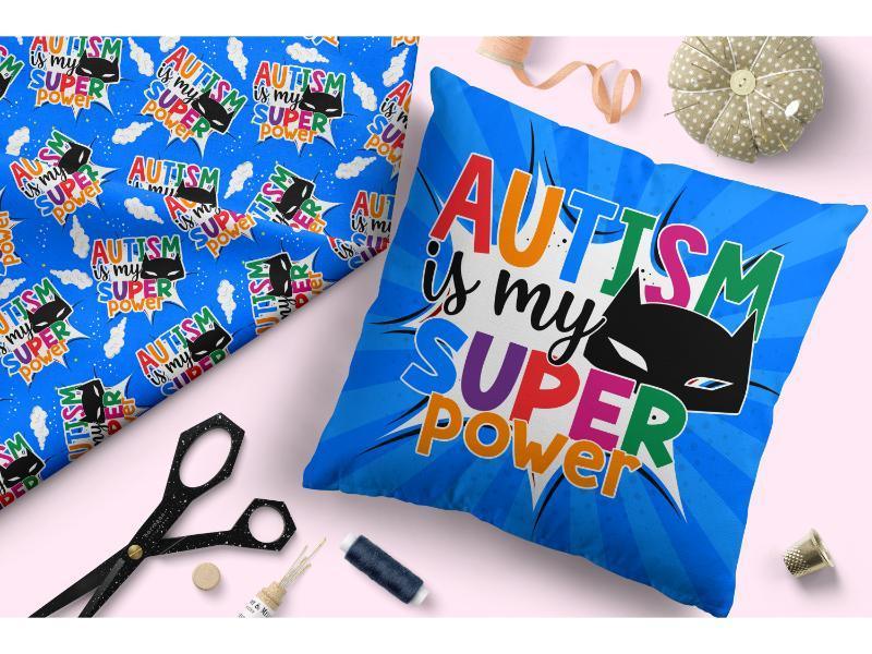 Design 217 Autism Fabric – made-to-order custom fabric by the metre | Fabric by Missy Rose