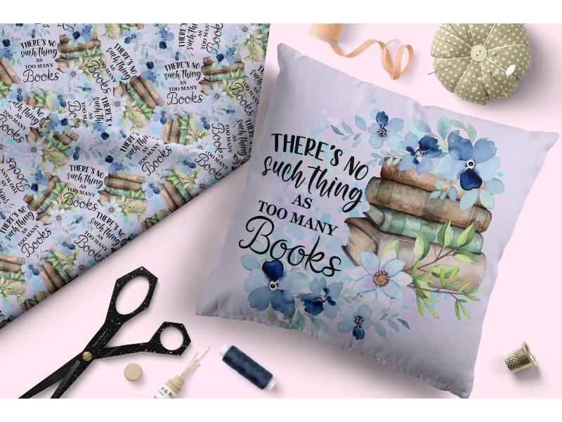 Design 222 Books Fabric – custom printed pre-order fabric Australia | Fabric by Missy Rose