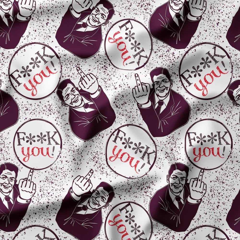 Swear Word Fabric 222 – profanity fabric for sewing, custom printed Australia | Fabric by Missy Rose