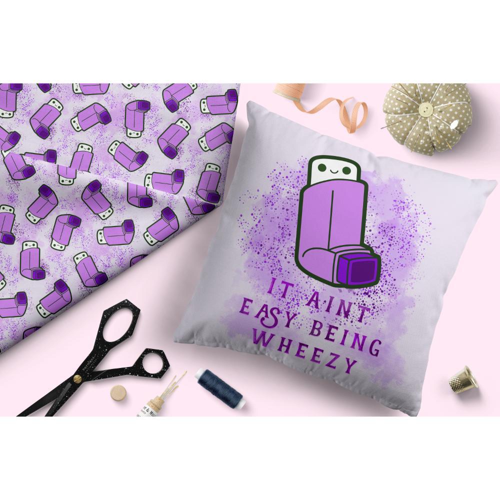 Design 235 Purple Asthma Fabric – pre-order designer fabric Australia | Fabric by Missy Rose