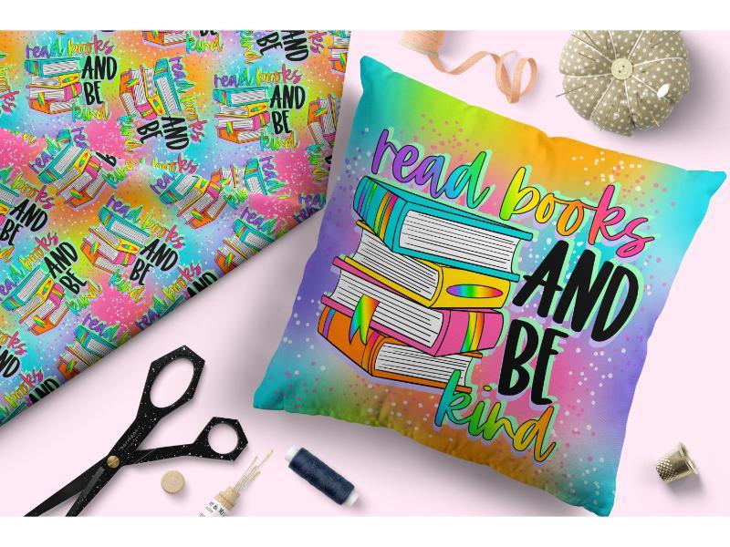 Design 255 Bright Books Fabric – pre-order designer fabric Australia | Fabric by Missy Rose