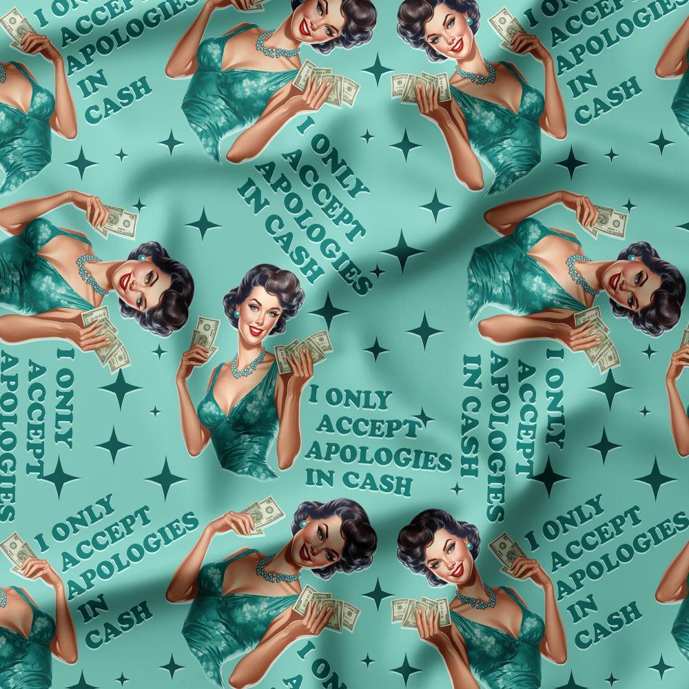 Swear Word Fabric 264 – profanity fabric for sewing, custom printed Australia | Fabric by Missy Rose