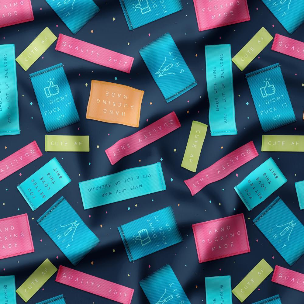 Swear Word Fabric 272 – profanity fabric for sewing, custom printed Australia | Fabric by Missy Rose