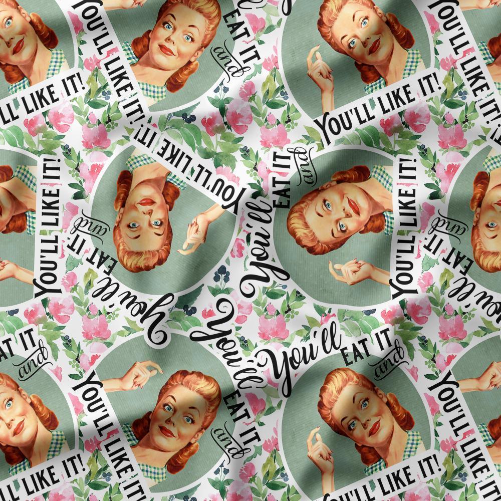 Swear Word Fabric 279 – profanity fabric for sewing, custom printed Australia | Fabric by Missy Rose