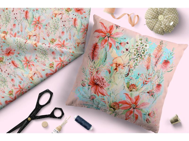 Design 283 Panel Fabric – custom printed pre-order fabric Australia | Fabric by Missy Rose