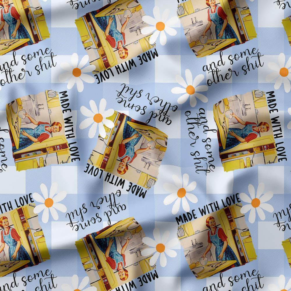 Swear Word Fabric 285 – profanity fabric for sewing, custom printed Australia | Fabric by Missy Rose