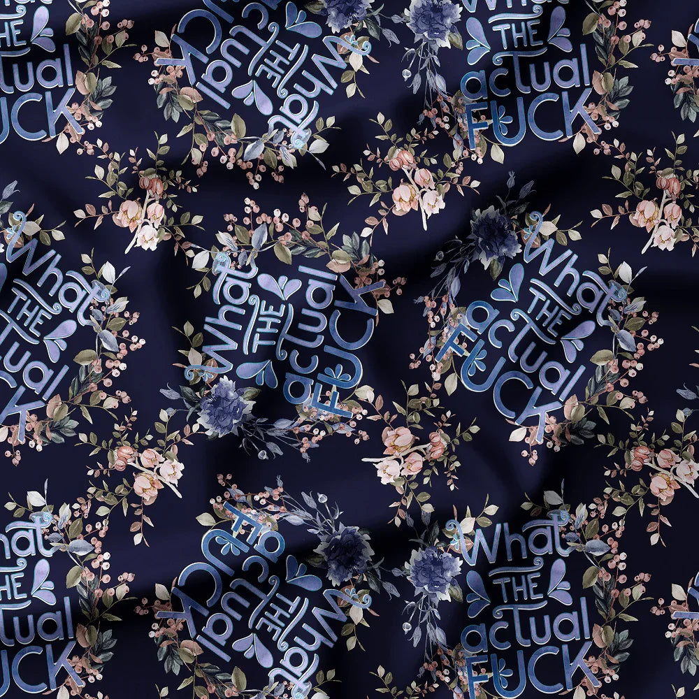 Novelty Swearing Fabric 02 – rude funny novelty fabric, pre-order by the metre | Fabric by Missy Rose