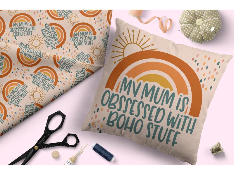 Design 2 - Boho Mum Fabric