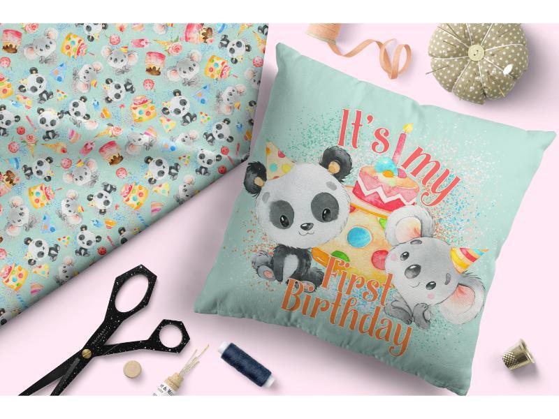 Design 308 Birthday Fabric – custom printed pre-order fabric Australia | Fabric by Missy Rose