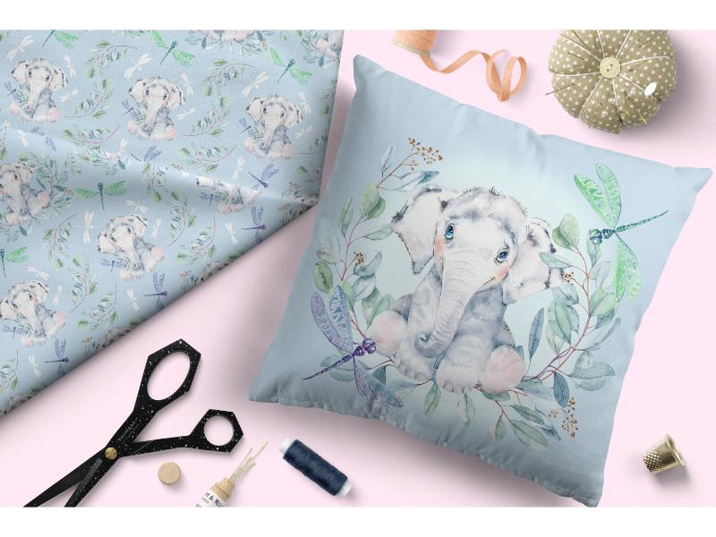 Design 30 - Baby Elephant Fabric