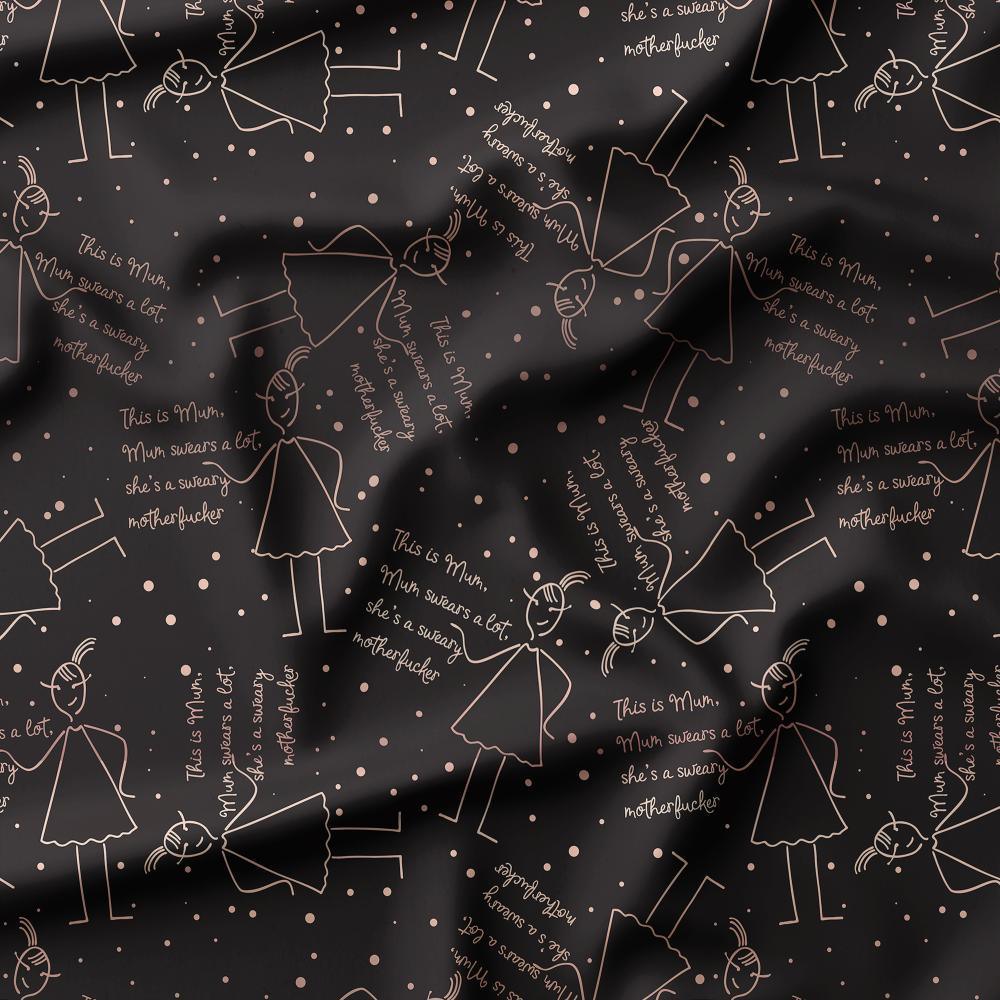 Swear Word Fabric 313 – swearing fabric custom printed Australia, made-to-order | Fabric by Missy Rose