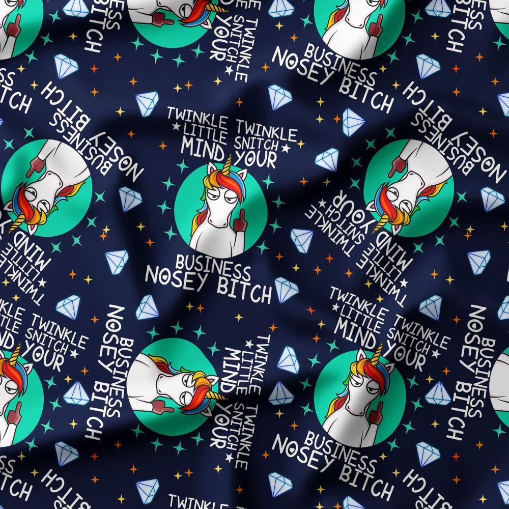 Swear Word Fabric 320 – profanity fabric for sewing, custom printed Australia | Fabric by Missy Rose