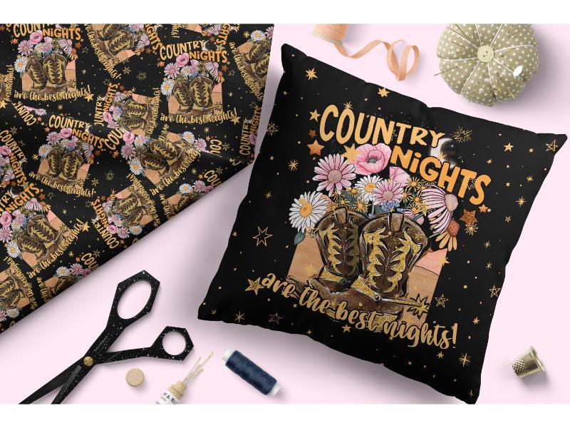 Design 326 Country Nights Fabric – Australian custom printed fabric pre-order | Fabric by Missy Rose