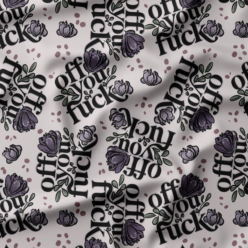 Swear Word Fabric 326 – profanity fabric for sewing, custom printed Australia | Fabric by Missy Rose