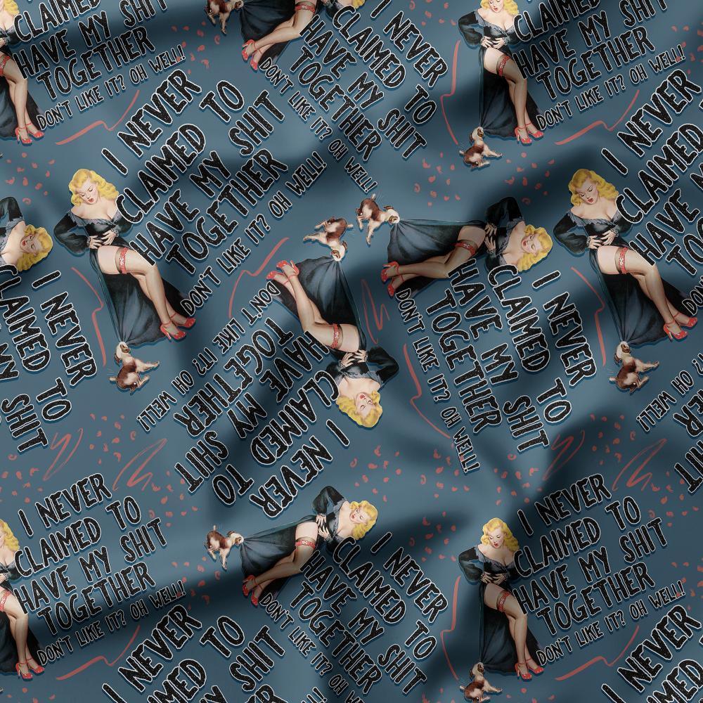 Swear Word Fabric 337 – swearing fabric custom printed Australia, made-to-order | Fabric by Missy Rose