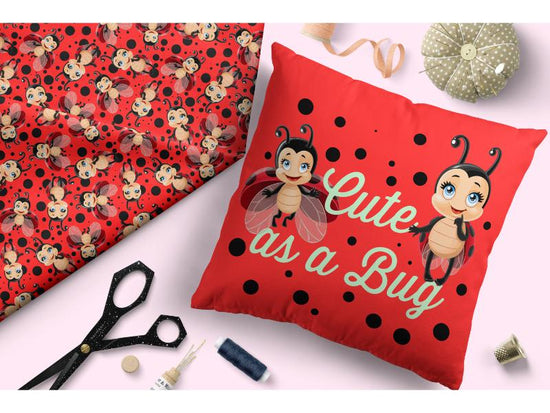 Design 352 - Red Lady Bug Fabric