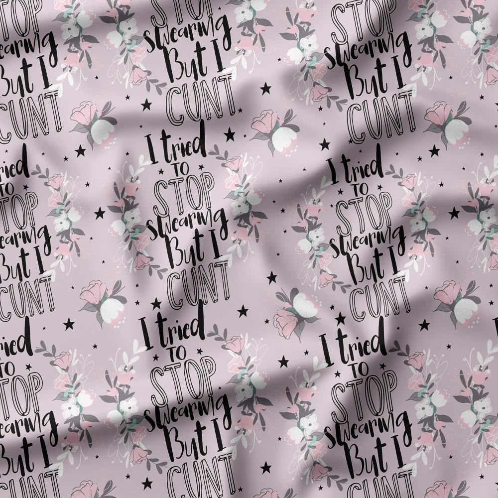 Swear Word Fabric 352 – profanity fabric for sewing, custom printed Australia | Fabric by Missy Rose