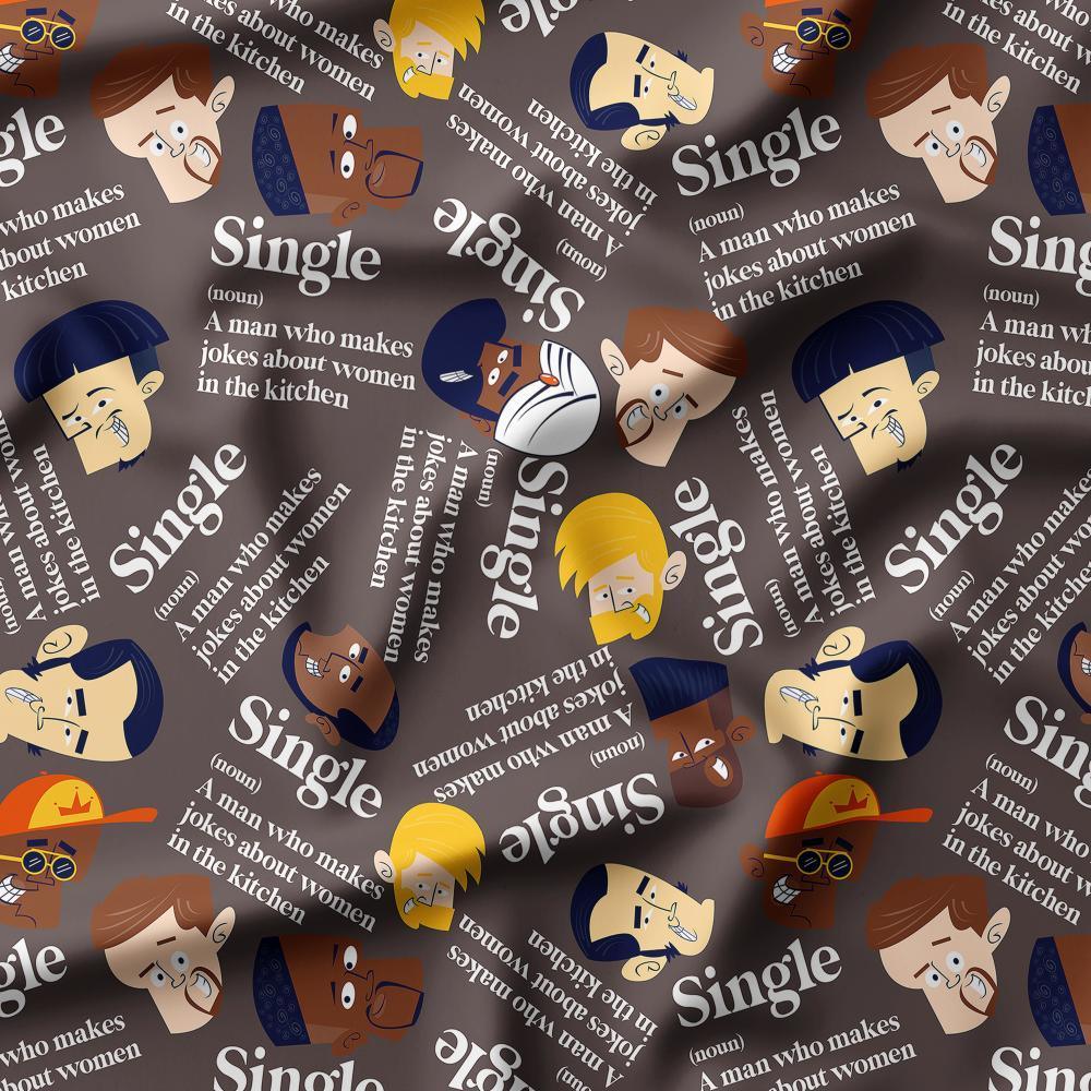 Swear Word Fabric 358 – profanity fabric for sewing, custom printed Australia | Fabric by Missy Rose