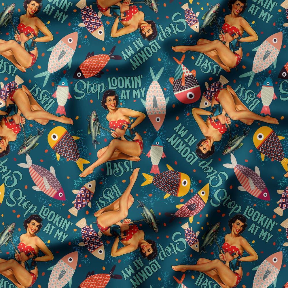 Swear Word Fabric 363 – profanity fabric for sewing, custom printed Australia | Fabric by Missy Rose