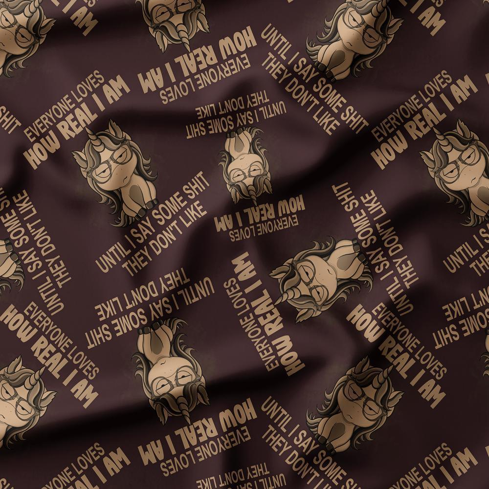 Swear Word Fabric 370 – profanity fabric for sewing, custom printed Australia | Fabric by Missy Rose