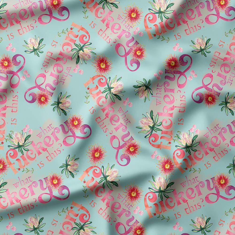 Swear Word Fabric 398 – swearing fabric custom printed Australia, made-to-order | Fabric by Missy Rose