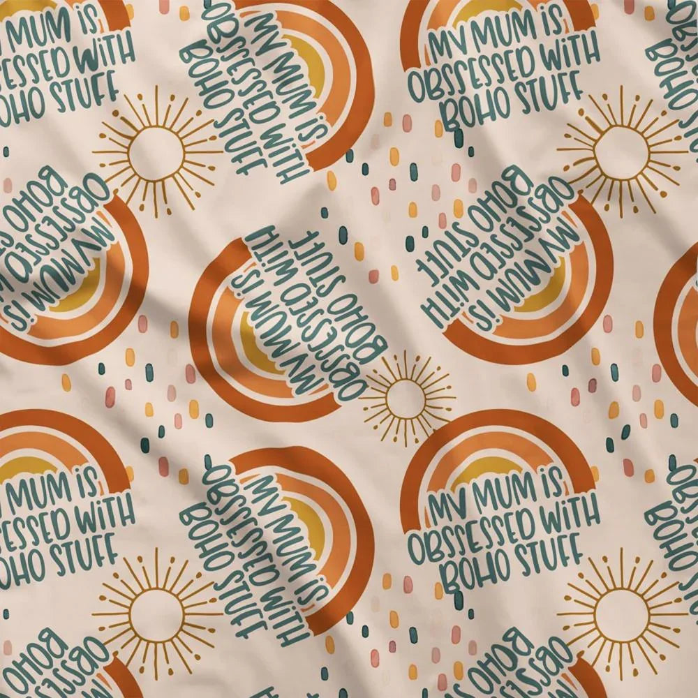 Design 2 Boho Mum Fabric – premium custom printed fabric for sewing | Fabric by Missy Rose