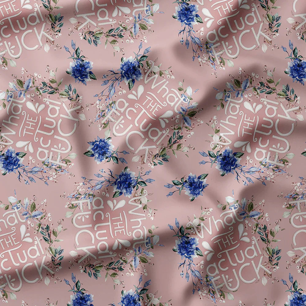 Novelty Swearing Fabric 03 – cheeky rude print fabric for sewing, pre-order | Fabric by Missy Rose