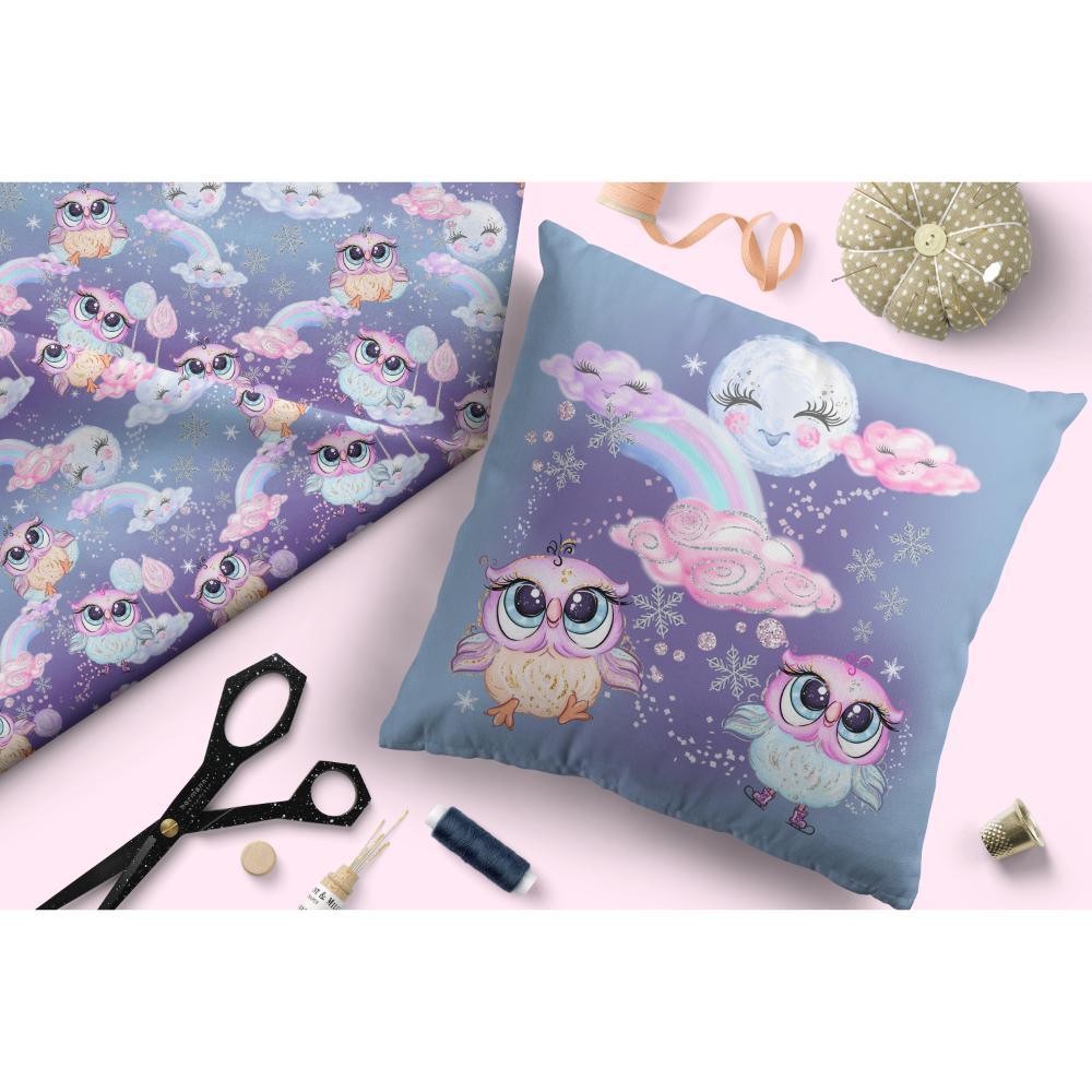 Design 404 Owl Fabric – Australian custom printed fabric pre-order | Fabric by Missy Rose