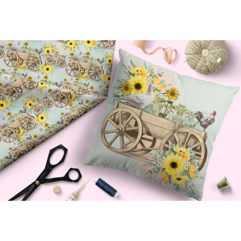 Design 406 Cute Farm Fabric – made-to-order custom fabric by the metre | Fabric by Missy Rose
