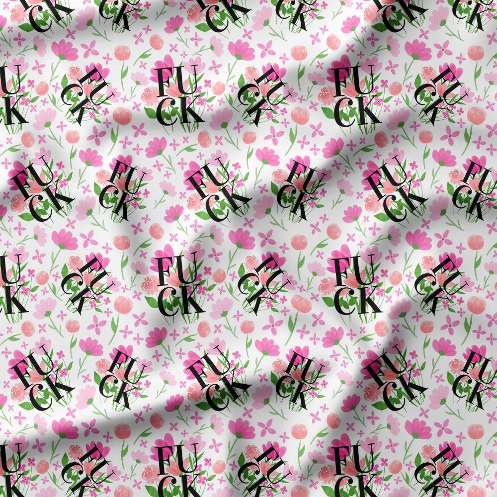 Swear Word Fabric 406 – profanity fabric for sewing, custom printed Australia | Fabric by Missy Rose
