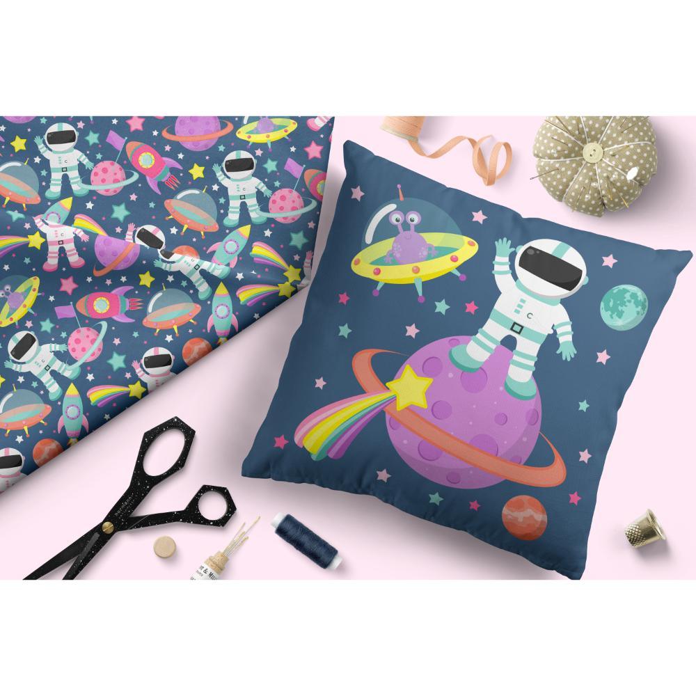 Design 414 Astronaut Fabric – made-to-order custom fabric by the metre | Fabric by Missy Rose