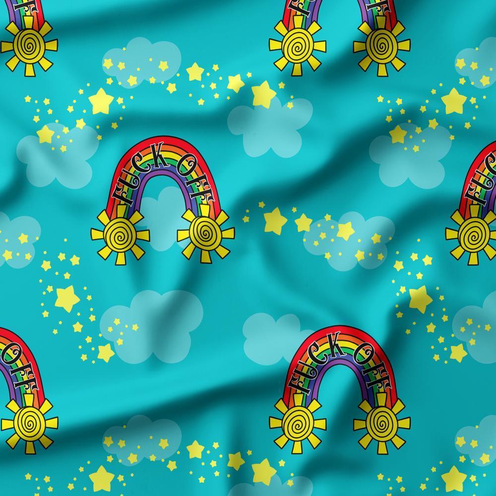 Swear Word Fabric 414 – profanity fabric for sewing, custom printed Australia | Fabric by Missy Rose