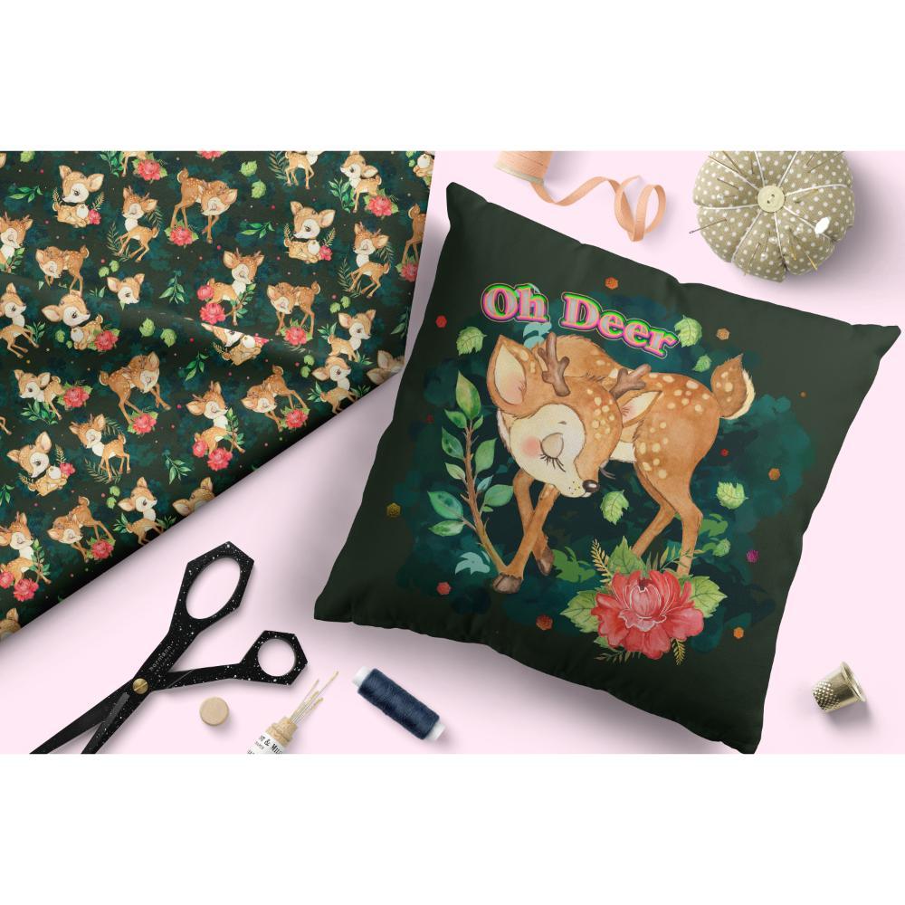 Design 416 Deer Fabric – made-to-order custom fabric by the metre | Fabric by Missy Rose